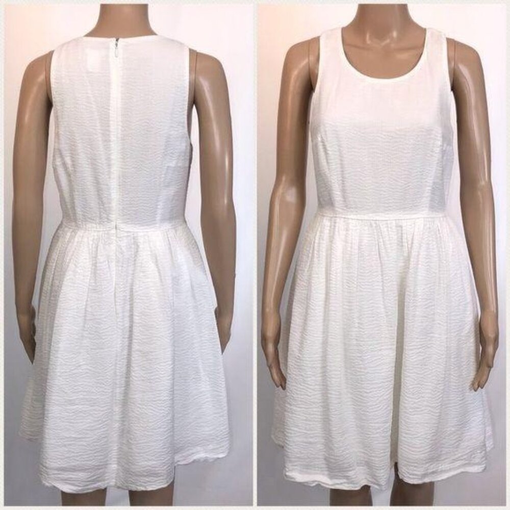J.Crew white sleeveless dress size Four - Picture 4 of 9